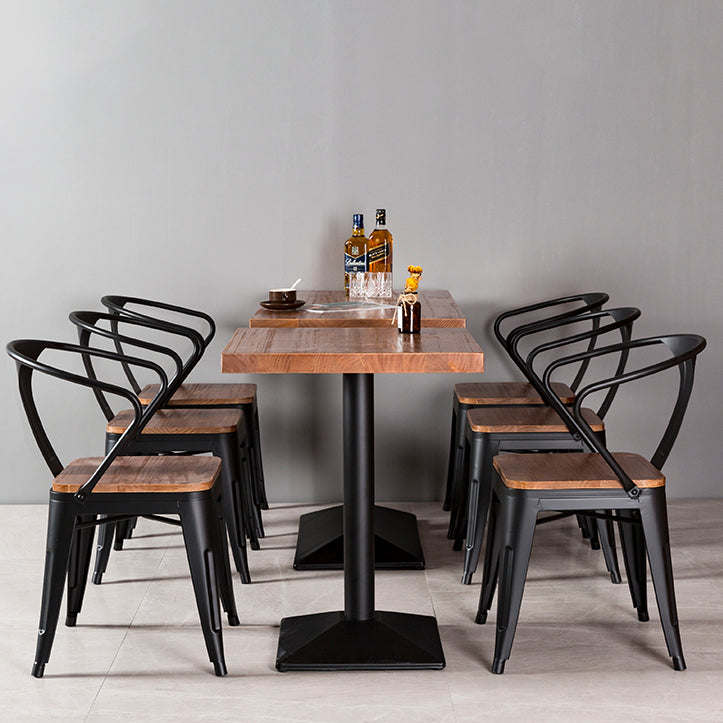 Industrial Style Furniture Solid Wood Dining Site Table for Dining Room Clearhalo ' dining_table' 'Dining Tables & Seating' 'Dining Tables' 'furn' 'furn_dining_table' 'Furniture' 'furniture_dining_table' 'Kitchen & Dining Furniture' 'kitchen&dining_furn' 'kitchen' 'kitchen_dining_table' 3863923