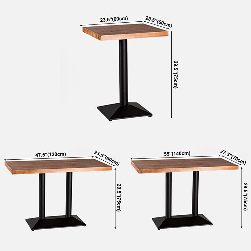 Industrial Style Furniture Solid Wood Dining Site Table for Dining Room Clearhalo ' dining_table' 'Dining Tables & Seating' 'Dining Tables' 'furn' 'furn_dining_table' 'Furniture' 'furniture_dining_table' 'Kitchen & Dining Furniture' 'kitchen&dining_furn' 'kitchen' 'kitchen_dining_table' 3863930
