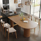 Free Form Pinewood Brown Tone Dining Table Simplicity 3 Legs Table for Dining Room Clearhalo ' dining_table' 'Dining Tables & Seating' 'Dining Tables' 'furn' 'furn_dining_table' 'Furniture' 'furniture_dining_table' 'Kitchen & Dining Furniture' 'kitchen&dining_furn' 'kitchen' 'kitchen_dining_table' 3863931