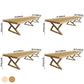 Rectangle Wood Color Dining Table Pine Solid Wood Table Glam for Dining Room Clearhalo ' dining_table' 'Dining Tables & Seating' 'Dining Tables' 'furn' 'furn_dining_table' 'Furniture' 'furniture_dining_table' 'Kitchen & Dining Furniture' 'kitchen&dining_furn' 'kitchen' 'kitchen_dining_table' 3863950