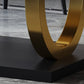 Metal Traditional Luxury Rectangle Table Sintered Stone Table with Pedestal Base Clearhalo ' dining_table' 'Dining Tables & Seating' 'Dining Tables' 'furn' 'furn_dining_table' 'Furniture' 'furniture_dining_table' 'Kitchen & Dining Furniture' 'kitchen&dining_furn' 'kitchen' 'kitchen_dining_table' 3863962