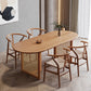Pinewood Solid Wood Brown Tone Dining Table Simplicity Fixed Table for Dining Room Clearhalo ' dining_table' 'Dining Tables & Seating' 'Dining Tables' 'furn' 'furn_dining_table' 'Furniture' 'furniture_dining_table' 'Kitchen & Dining Furniture' 'kitchen&dining_furn' 'kitchen' 'kitchen_dining_table' 3863989