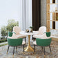Round Luxury Style Dining Table White Tone Fixed Table with Sintered Stone Clearhalo ' dining_table' 'Dining Tables & Seating' 'Dining Tables' 'furn' 'furn_dining_table' 'Furniture' 'furniture_dining_table' 'Kitchen & Dining Furniture' 'kitchen&dining_furn' 'kitchen' 'kitchen_dining_table' 3863992