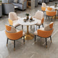 Round Luxury Style Dining Table White Tone Fixed Table with Sintered Stone Clearhalo ' dining_table' 'Dining Tables & Seating' 'Dining Tables' 'furn' 'furn_dining_table' 'Furniture' 'furniture_dining_table' 'Kitchen & Dining Furniture' 'kitchen&dining_furn' 'kitchen' 'kitchen_dining_table' 3863993