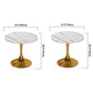Round Luxury Style Dining Table White Tone Fixed Table with Sintered Stone Clearhalo ' dining_table' 'Dining Tables & Seating' 'Dining Tables' 'furn' 'furn_dining_table' 'Furniture' 'furniture_dining_table' 'Kitchen & Dining Furniture' 'kitchen&dining_furn' 'kitchen' 'kitchen_dining_table' 3864000