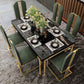 Metal Traditional Luxury Rectangle Indoor Table Sintered Stone Table with Metal Legs Clearhalo ' dining_table' 'Dining Tables & Seating' 'Dining Tables' 'furn' 'furn_dining_table' 'Furniture' 'furniture_dining_table' 'Kitchen & Dining Furniture' 'kitchen&dining_furn' 'kitchen' 'kitchen_dining_table' 3864015