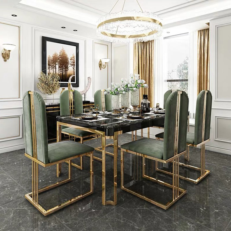 Metal Traditional Luxury Rectangle Indoor Table Sintered Stone Table with Metal Legs Clearhalo ' dining_table' 'Dining Tables & Seating' 'Dining Tables' 'furn' 'furn_dining_table' 'Furniture' 'furniture_dining_table' 'Kitchen & Dining Furniture' 'kitchen&dining_furn' 'kitchen' 'kitchen_dining_table' 3864016