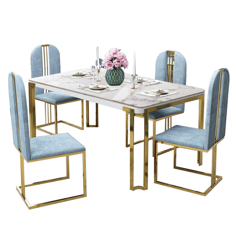 Metal Traditional Luxury Rectangle Indoor Table Sintered Stone Table with Metal Legs Clearhalo ' dining_table' 'Dining Tables & Seating' 'Dining Tables' 'furn' 'furn_dining_table' 'Furniture' 'furniture_dining_table' 'Kitchen & Dining Furniture' 'kitchen&dining_furn' 'kitchen' 'kitchen_dining_table' 3864024