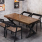 Industrial Solid Wood Dinner Room Kitchen Table Rectangle Sled Base Table for Dining Room Clearhalo ' dining_table' 'Dining Tables & Seating' 'Dining Tables' 'furn' 'furn_dining_table' 'Furniture' 'furniture_dining_table' 'Kitchen & Dining Furniture' 'kitchen&dining_furn' 'kitchen' 'kitchen_dining_table' 3864028