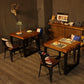 Industrial Square Dining Table Pine Solid Wood Table with Double Pedestal Clearhalo ' dining_table' 'Dining Tables & Seating' 'Dining Tables' 'furn' 'furn_dining_table' 'Furniture' 'furniture_dining_table' 'Kitchen & Dining Furniture' 'kitchen&dining_furn' 'kitchen' 'kitchen_dining_table' 3864039