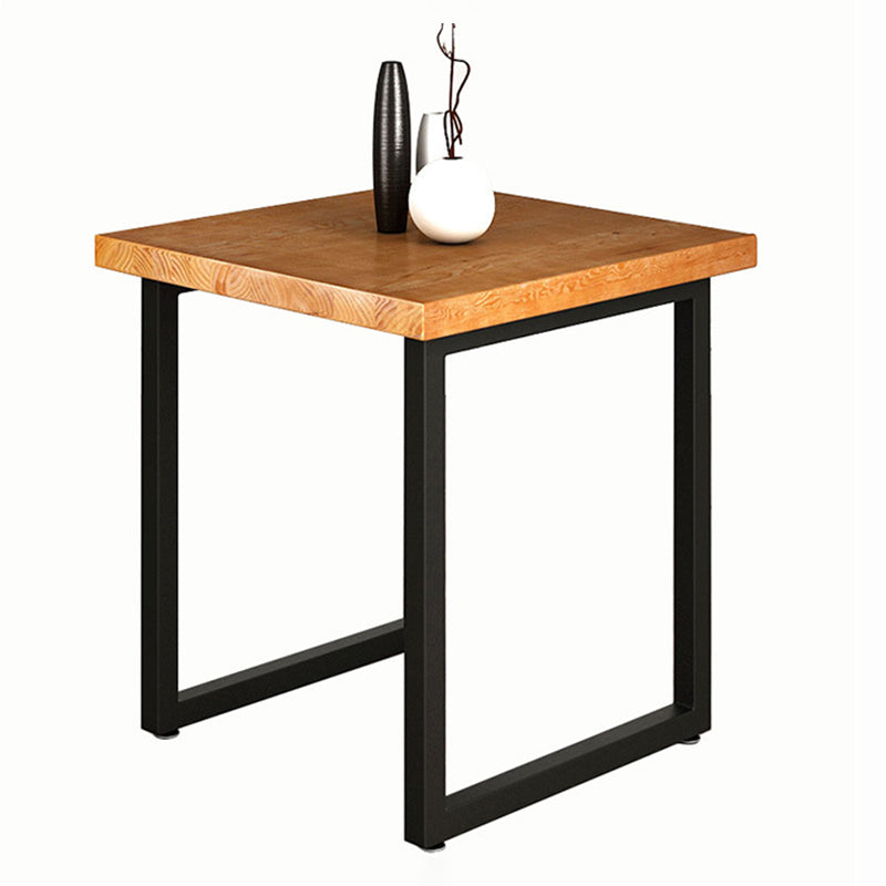 Industrial Square Dining Table Pine Solid Wood Table with Double Pedestal Without Chairs Clearhalo ' dining_table' 'Dining Tables & Seating' 'Dining Tables' 'furn' 'furn_dining_table' 'Furniture' 'furniture_dining_table' 'Kitchen & Dining Furniture' 'kitchen&dining_furn' 'kitchen' 'kitchen_dining_table' 3864042
