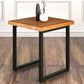 Industrial Solid Wood Dinner Room Kitchen Table Square Sled Table for Dining Room Clearhalo ' dining_table' 'Dining Tables & Seating' 'Dining Tables' 'furn' 'furn_dining_table' 'Furniture' 'furniture_dining_table' 'Kitchen & Dining Furniture' 'kitchen&dining_furn' 'kitchen' 'kitchen_dining_table' 3864109