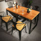 Industrial Solid Wood Dinner Room Kitchen Table Square Sled Table for Dining Room Clearhalo ' dining_table' 'Dining Tables & Seating' 'Dining Tables' 'furn' 'furn_dining_table' 'Furniture' 'furniture_dining_table' 'Kitchen & Dining Furniture' 'kitchen&dining_furn' 'kitchen' 'kitchen_dining_table' 3864110