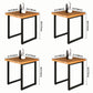 Industrial Solid Wood Dinner Room Kitchen Table Square Sled Table for Dining Room Clearhalo ' dining_table' 'Dining Tables & Seating' 'Dining Tables' 'furn' 'furn_dining_table' 'Furniture' 'furniture_dining_table' 'Kitchen & Dining Furniture' 'kitchen&dining_furn' 'kitchen' 'kitchen_dining_table' 3864117
