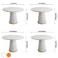 Minimalist Kitchen Standard Dining Table White Sintered Stone Dining Table with Pedestal Base Clearhalo ' dining_table' 'Dining Tables & Seating' 'Dining Tables' 'furn' 'furn_dining_table' 'Furniture' 'furniture_dining_table' 'Kitchen & Dining Furniture' 'kitchen&dining_furn' 'kitchen' 'kitchen_dining_table' 3864131
