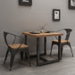 Industrial Solid Wood Dining Table Square Table in Brown with Metal Trestle Base Clearhalo ' dining_table' 'Dining Tables & Seating' 'Dining Tables' 'furn' 'furn_dining_table' 'Furniture' 'furniture_dining_table' 'Kitchen & Dining Furniture' 'kitchen&dining_furn' 'kitchen' 'kitchen_dining_table' 3864145
