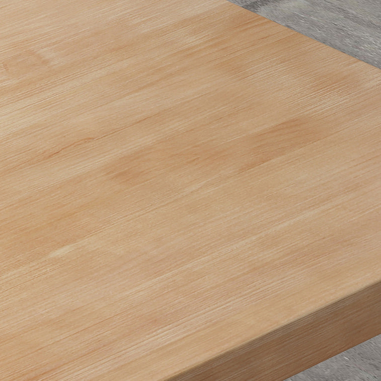 Industrial Solid Wood Dining Table Square Table in Brown with Metal Trestle Base Clearhalo ' dining_table' 'Dining Tables & Seating' 'Dining Tables' 'furn' 'furn_dining_table' 'Furniture' 'furniture_dining_table' 'Kitchen & Dining Furniture' 'kitchen&dining_furn' 'kitchen' 'kitchen_dining_table' 3864148