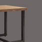 Industrial Solid Wood Dining Table Square Table in Brown with Metal Trestle Base Clearhalo ' dining_table' 'Dining Tables & Seating' 'Dining Tables' 'furn' 'furn_dining_table' 'Furniture' 'furniture_dining_table' 'Kitchen & Dining Furniture' 'kitchen&dining_furn' 'kitchen' 'kitchen_dining_table' 3864149