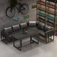 Industrial Sintered Stone Dinner Room Kitchen Table Black Sled Table for Dining Room Clearhalo ' dining_table' 'Dining Tables & Seating' 'Dining Tables' 'furn' 'furn_dining_table' 'Furniture' 'furniture_dining_table' 'Kitchen & Dining Furniture' 'kitchen&dining_furn' 'kitchen' 'kitchen_dining_table' 3864161