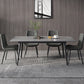 Industrial Standard Sintered Stone Dining Table Rectangle Shape Dining Table for Kitchen Clearhalo ' dining_table' 'Dining Tables & Seating' 'Dining Tables' 'furn' 'furn_dining_table' 'Furniture' 'furniture_dining_table' 'Kitchen & Dining Furniture' 'kitchen&dining_furn' 'kitchen' 'kitchen_dining_table' 3864194