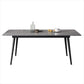 Industrial Standard Sintered Stone Dining Table Rectangle Shape Dining Table for Kitchen Clearhalo ' dining_table' 'Dining Tables & Seating' 'Dining Tables' 'furn' 'furn_dining_table' 'Furniture' 'furniture_dining_table' 'Kitchen & Dining Furniture' 'kitchen&dining_furn' 'kitchen' 'kitchen_dining_table' 3864200