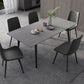 Industrial Standard Sintered Stone Dining Table Rectangle Shape Dining Table for Kitchen Clearhalo ' dining_table' 'Dining Tables & Seating' 'Dining Tables' 'furn' 'furn_dining_table' 'Furniture' 'furniture_dining_table' 'Kitchen & Dining Furniture' 'kitchen&dining_furn' 'kitchen' 'kitchen_dining_table' 3864203