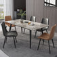 Industrial Standard Sintered Stone Dining Table Rectangle Shape Dining Table for Kitchen Clearhalo ' dining_table' 'Dining Tables & Seating' 'Dining Tables' 'furn' 'furn_dining_table' 'Furniture' 'furniture_dining_table' 'Kitchen & Dining Furniture' 'kitchen&dining_furn' 'kitchen' 'kitchen_dining_table' 3864204
