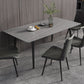 Industrial Standard Sintered Stone Dining Table Rectangle Shape Dining Table for Kitchen Clearhalo ' dining_table' 'Dining Tables & Seating' 'Dining Tables' 'furn' 'furn_dining_table' 'Furniture' 'furniture_dining_table' 'Kitchen & Dining Furniture' 'kitchen&dining_furn' 'kitchen' 'kitchen_dining_table' 3864207