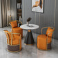 Metal Traditional Luxury Round Indoor Table Sintered Stone Table with Pedestal Base Clearhalo ' dining_table' 'Dining Tables & Seating' 'Dining Tables' 'furn' 'furn_dining_table' 'Furniture' 'furniture_dining_table' 'Kitchen & Dining Furniture' 'kitchen&dining_furn' 'kitchen' 'kitchen_dining_table' 3864224