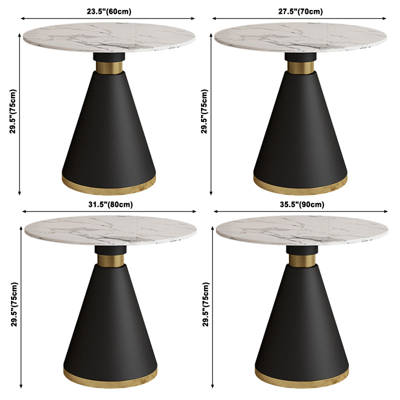 Metal Traditional Luxury Round Indoor Table Sintered Stone Table with Pedestal Base Clearhalo ' dining_table' 'Dining Tables & Seating' 'Dining Tables' 'furn' 'furn_dining_table' 'Furniture' 'furniture_dining_table' 'Kitchen & Dining Furniture' 'kitchen&dining_furn' 'kitchen' 'kitchen_dining_table' 3864228