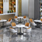 Glam White Standard Dining Table Round Shape Sintered Stone Dining Table with Tulip Base Clearhalo ' dining_table' 'Dining Tables & Seating' 'Dining Tables' 'furn' 'furn_dining_table' 'Furniture' 'furniture_dining_table' 'Kitchen & Dining Furniture' 'kitchen&dining_furn' 'kitchen' 'kitchen_dining_table' 3864235