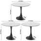 Glam White Standard Dining Table Round Shape Sintered Stone Dining Table with Tulip Base Clearhalo ' dining_table' 'Dining Tables & Seating' 'Dining Tables' 'furn' 'furn_dining_table' 'Furniture' 'furniture_dining_table' 'Kitchen & Dining Furniture' 'kitchen&dining_furn' 'kitchen' 'kitchen_dining_table' 3864237