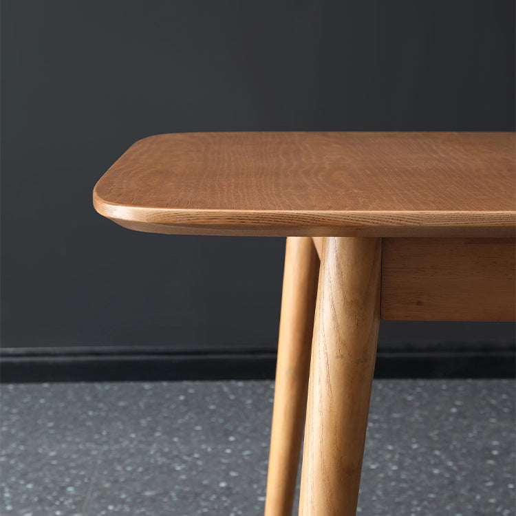 Extendable Ash Wood Table for Restaurant Rectangle Dining Table with 4 Legs Clearhalo ' dining_table' 'Dining Tables & Seating' 'Dining Tables' 'furn' 'furn_dining_table' 'Furniture' 'furniture_dining_table' 'Kitchen & Dining Furniture' 'kitchen&dining_furn' 'kitchen' 'kitchen_dining_table' 3864244