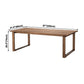 Glam Solid Wood Brown Dining Table Rectangle Shape Standard Dining Table for Kitchen Clearhalo ' dining_table' 'Dining Tables & Seating' 'Dining Tables' 'furn' 'furn_dining_table' 'Furniture' 'furniture_dining_table' 'Kitchen & Dining Furniture' 'kitchen&dining_furn' 'kitchen' 'kitchen_dining_table' 3864268