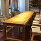 Simple Solid Wood Rectangle Dining Table Khaki Kitchen Dining Table with Double Pedestal Bases Clearhalo ' dining_table' 'Dining Tables & Seating' 'Dining Tables' 'furn' 'furn_dining_table' 'Furniture' 'furniture_dining_table' 'Kitchen & Dining Furniture' 'kitchen&dining_furn' 'kitchen' 'kitchen_dining_table' 3864304