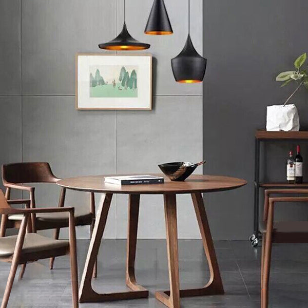 Round Wood Color Dining Table Solid Wood Table Modern with Double Pedestal Clearhalo ' dining_table' 'Dining Tables & Seating' 'Dining Tables' 'furn' 'furn_dining_table' 'Furniture' 'furniture_dining_table' 'Kitchen & Dining Furniture' 'kitchen&dining_furn' 'kitchen' 'kitchen_dining_table' 3864312
