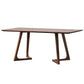Round Wood Color Dining Table Solid Wood Table Modern with Double Pedestal Without Chairs Clearhalo ' dining_table' 'Dining Tables & Seating' 'Dining Tables' 'furn' 'furn_dining_table' 'Furniture' 'furniture_dining_table' 'Kitchen & Dining Furniture' 'kitchen&dining_furn' 'kitchen' 'kitchen_dining_table' 3864313