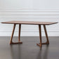 Round Wood Color Dining Table Solid Wood Table Modern with Double Pedestal Clearhalo ' dining_table' 'Dining Tables & Seating' 'Dining Tables' 'furn' 'furn_dining_table' 'Furniture' 'furniture_dining_table' 'Kitchen & Dining Furniture' 'kitchen&dining_furn' 'kitchen' 'kitchen_dining_table' 3864315