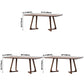 Round Wood Color Dining Table Solid Wood Table Modern with Double Pedestal Clearhalo ' dining_table' 'Dining Tables & Seating' 'Dining Tables' 'furn' 'furn_dining_table' 'Furniture' 'furniture_dining_table' 'Kitchen & Dining Furniture' 'kitchen&dining_furn' 'kitchen' 'kitchen_dining_table' 3864322