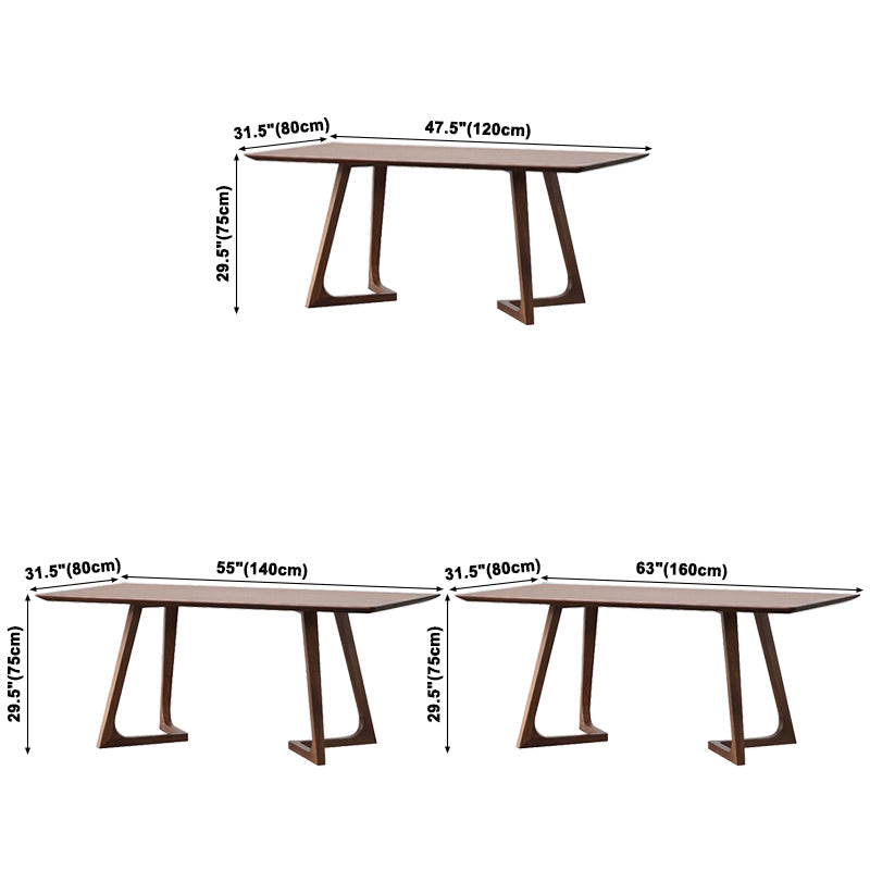 Round Wood Color Dining Table Solid Wood Table Modern with Double Pedestal Clearhalo ' dining_table' 'Dining Tables & Seating' 'Dining Tables' 'furn' 'furn_dining_table' 'Furniture' 'furniture_dining_table' 'Kitchen & Dining Furniture' 'kitchen&dining_furn' 'kitchen' 'kitchen_dining_table' 3864322