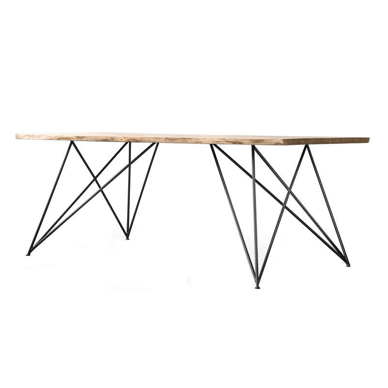 Rectangle Wood Color Dining Table Pine Solid Wood Table Glam with 4 Legs Black Without Chairs Clearhalo ' dining_table' 'Dining Tables & Seating' 'Dining Tables' 'furn' 'furn_dining_table' 'Furniture' 'furniture_dining_table' 'Kitchen & Dining Furniture' 'kitchen&dining_furn' 'kitchen' 'kitchen_dining_table' 3864351