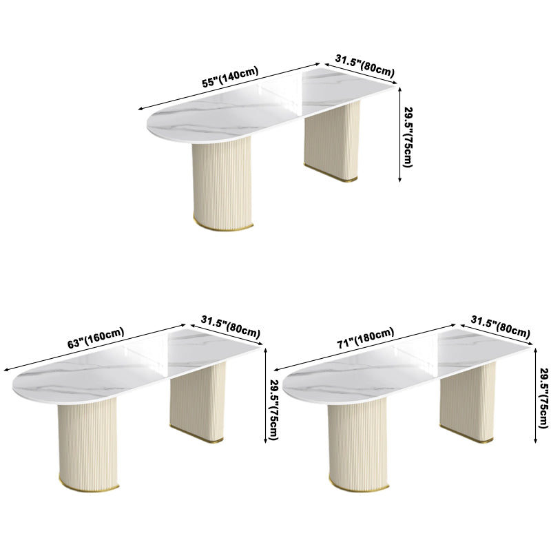 Metal Traditional Luxury Free Form Indoor Table Sintered Stone Table for Kitchen Clearhalo ' dining_table' 'Dining Tables & Seating' 'Dining Tables' 'furn' 'furn_dining_table' 'Furniture' 'furniture_dining_table' 'Kitchen & Dining Furniture' 'kitchen&dining_furn' 'kitchen' 'kitchen_dining_table' 3864368