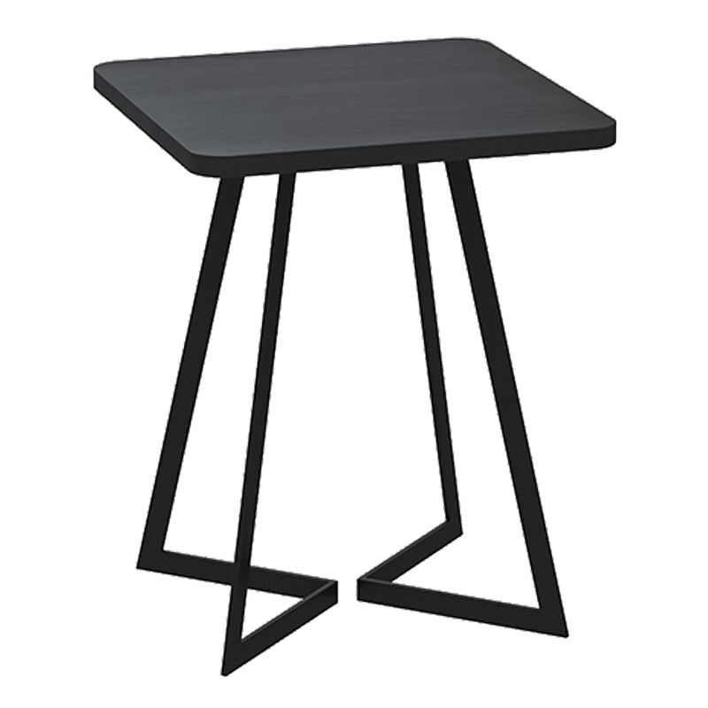 Industrial Wood Dinner Room Kitchen Table Sled Base Table for Dining Room Square Black Without Chairs Clearhalo ' dining_table' 'Dining Tables & Seating' 'Dining Tables' 'furn' 'furn_dining_table' 'Furniture' 'furniture_dining_table' 'Kitchen & Dining Furniture' 'kitchen&dining_furn' 'kitchen' 'kitchen_dining_table' 3864370