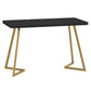 Industrial Wood Dinner Room Kitchen Table Sled Base Table for Dining Room Rectangle Gold Without Chairs Clearhalo ' dining_table' 'Dining Tables & Seating' 'Dining Tables' 'furn' 'furn_dining_table' 'Furniture' 'furniture_dining_table' 'Kitchen & Dining Furniture' 'kitchen&dining_furn' 'kitchen' 'kitchen_dining_table' 3864373