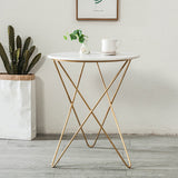 Traditional Luxury Stone Dinette Table Round Tripod Base Dining Table for Home Clearhalo ' dining_table' 'Dining Tables & Seating' 'Dining Tables' 'furn' 'furn_dining_table' 'Furniture' 'furniture_dining_table' 'Kitchen & Dining Furniture' 'kitchen&dining_furn' 'kitchen' 'kitchen_dining_table' 3864415