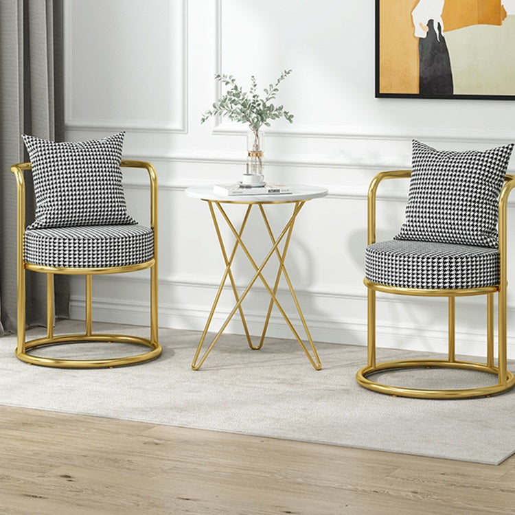 Traditional Luxury Stone Dinette Table Round Tripod Base Dining Table for Home Clearhalo ' dining_table' 'Dining Tables & Seating' 'Dining Tables' 'furn' 'furn_dining_table' 'Furniture' 'furniture_dining_table' 'Kitchen & Dining Furniture' 'kitchen&dining_furn' 'kitchen' 'kitchen_dining_table' 3864419