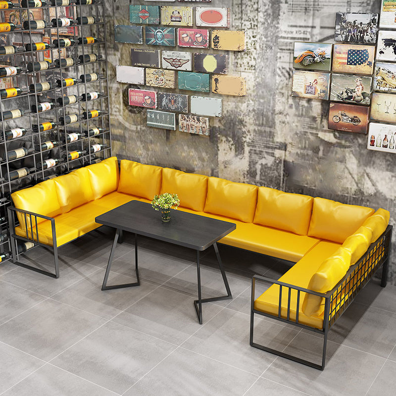 Industrial Dining Room Table Solid Wood Table with Double Metal Pedestal Clearhalo ' dining_table' 'Dining Tables & Seating' 'Dining Tables' 'furn' 'furn_dining_table' 'Furniture' 'furniture_dining_table' 'Kitchen & Dining Furniture' 'kitchen&dining_furn' 'kitchen' 'kitchen_dining_table' 3864426
