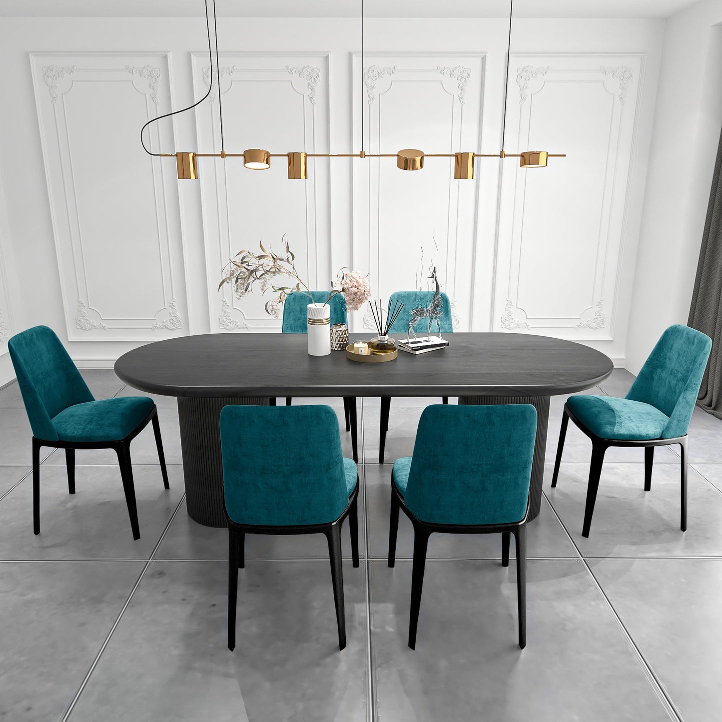 Solid Wood Contemporary Oval Dining Table Wood Top Dining Table for Kitchen Clearhalo ' dining_table' 'Dining Tables & Seating' 'Dining Tables' 'furn' 'furn_dining_table' 'Furniture' 'furniture_dining_table' 'Kitchen & Dining Furniture' 'kitchen&dining_furn' 'kitchen' 'kitchen_dining_table' 3864438