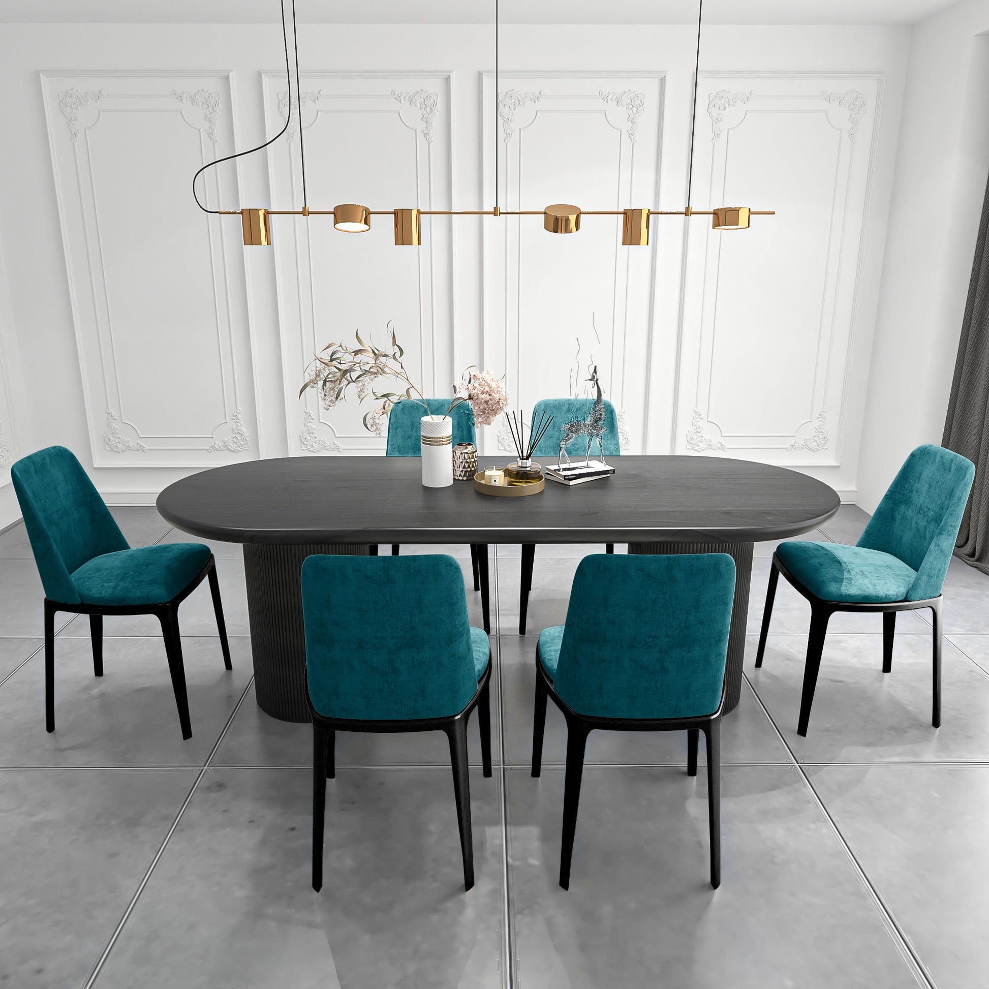 Solid Wood Contemporary Oval Dining Table Wood Top Dining Table for Kitchen Clearhalo ' dining_table' 'Dining Tables & Seating' 'Dining Tables' 'furn' 'furn_dining_table' 'Furniture' 'furniture_dining_table' 'Kitchen & Dining Furniture' 'kitchen&dining_furn' 'kitchen' 'kitchen_dining_table' 3864438