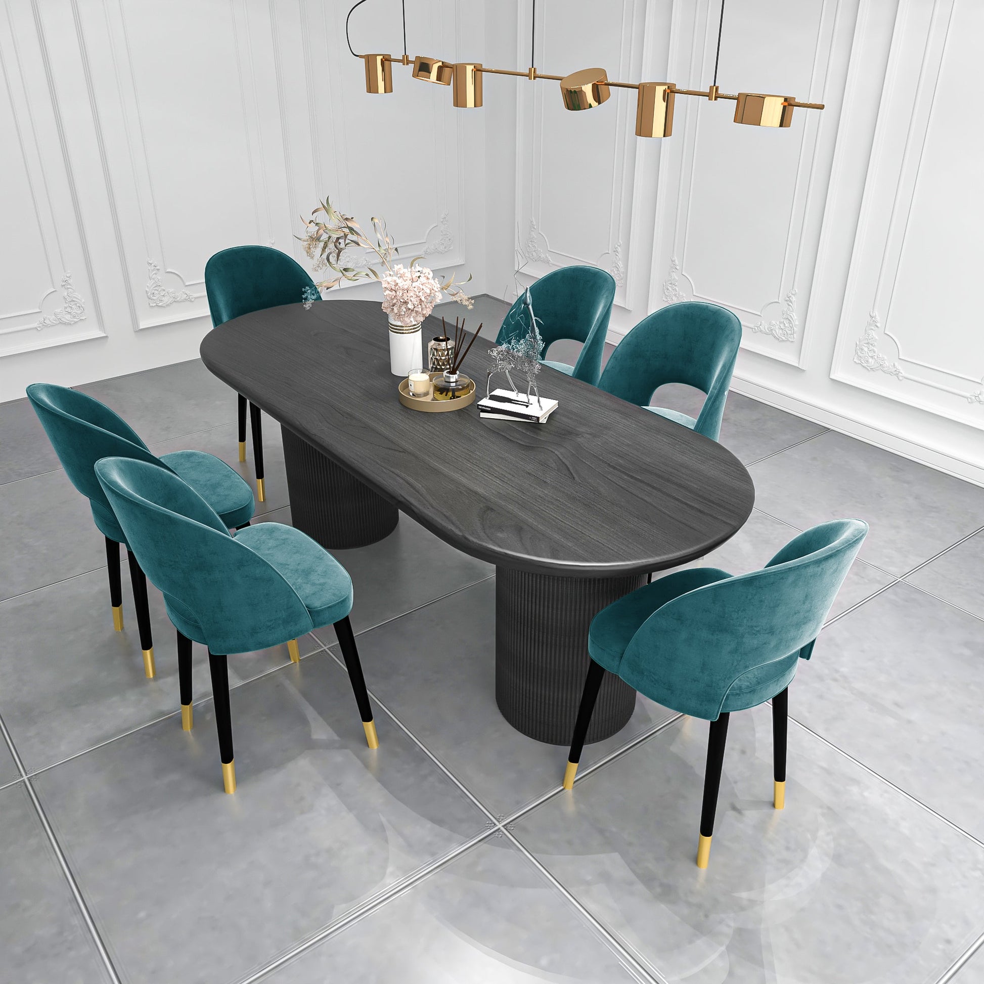 Solid Wood Contemporary Oval Dining Table Wood Top Dining Table for Kitchen Clearhalo ' dining_table' 'Dining Tables & Seating' 'Dining Tables' 'furn' 'furn_dining_table' 'Furniture' 'furniture_dining_table' 'Kitchen & Dining Furniture' 'kitchen&dining_furn' 'kitchen' 'kitchen_dining_table' 3864439